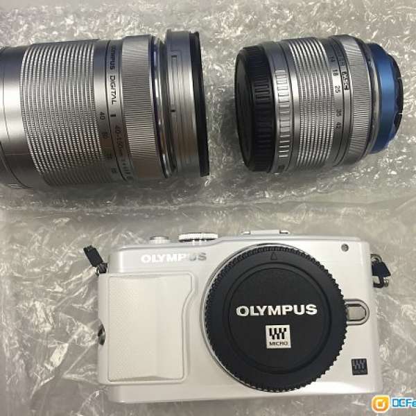 (95%新 水貨) Olympus E-PL6 雙鏡(14-42mm + 40-150mm) 白色 FULL SET