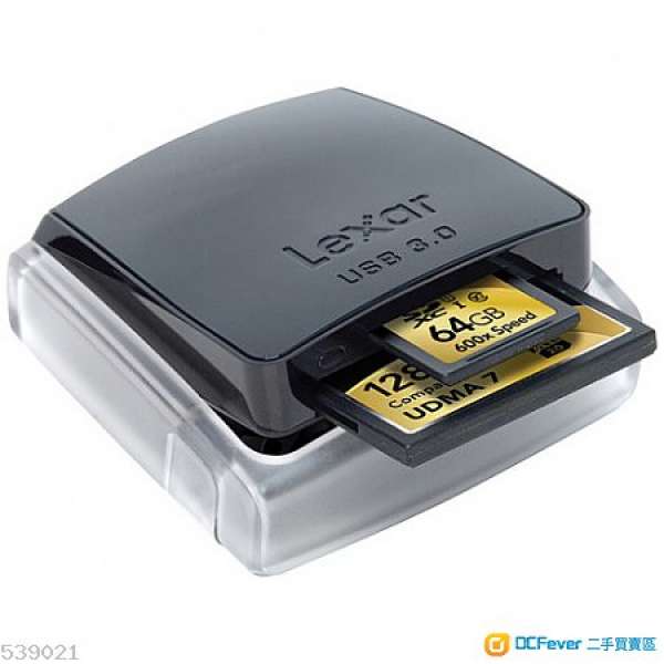 Lexar Professional USB 3.0 Dual Card Reader CF SD 全新