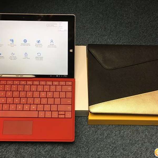 (95% new) MS Surface 3 128GB + Type Cover + Surface Pen