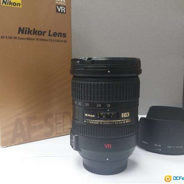 Nikon AF-S 18-200 F3.5-5.6 G VR (version 1) DX - 80% new