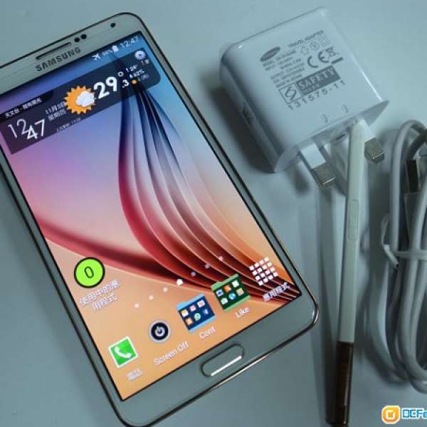 Samsung Galaxy note3 LTE 金邊 白色16G 香港行貨