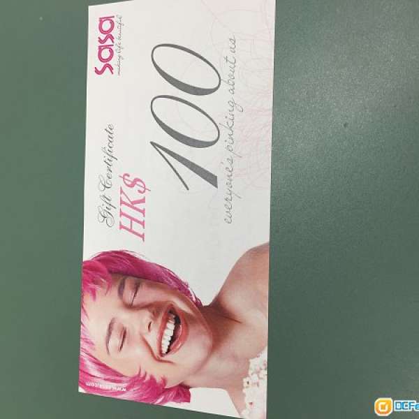 莎莎 Sasa $100 現金卷 $80