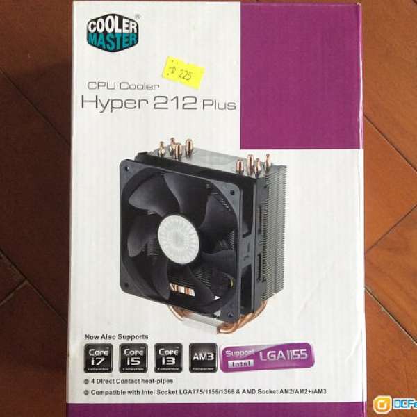 全新cooler-master hyper212 plus cpu cooler