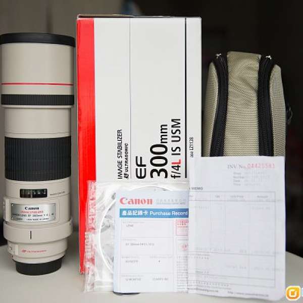 Canon EF300mm f/4 is usm (384) 二手市場少有98%新淨行貨