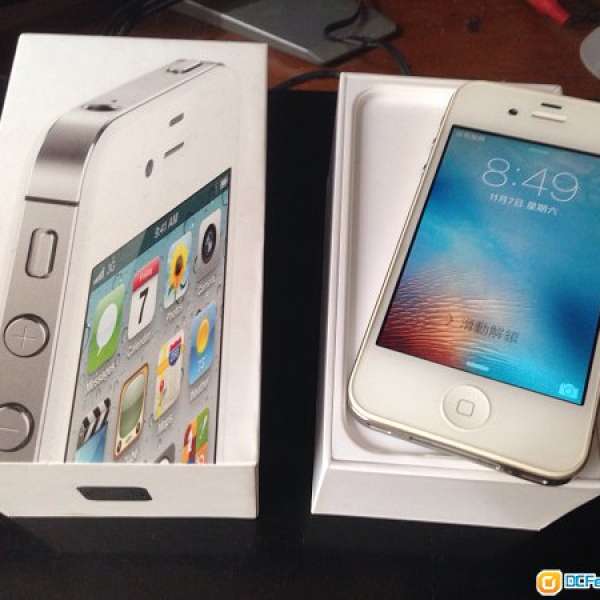 95% new iPhone 4S iOS 9.1 white color