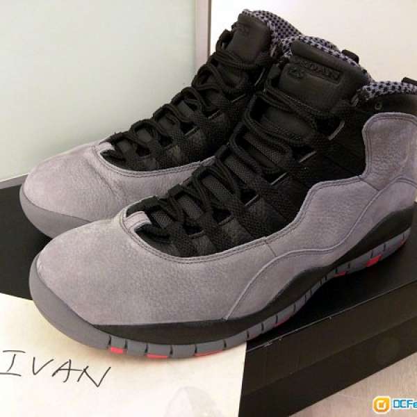 Air Jordan 10 "cool grey" - cool grey/infrared-black US10.5