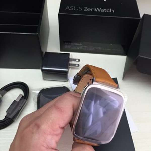 100% 全新 華碩 Asus Zen Watch WI500 Q 智能手錶 (啡色)手錶 Watch 防水 Android ...