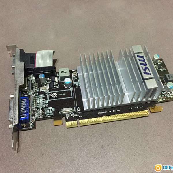MSI HD5450 1gb DDR3 超靜音設計 單卡一張  100%work 完全正常運作