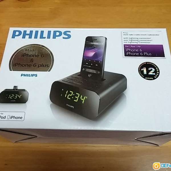 全新 philips clock radio aj3275dz 鬧鐘收音機 for iphone6S+/6S/6+/6/5S/5/iPod