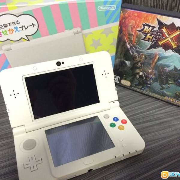 日版 NEW 3DS 白色連MHX