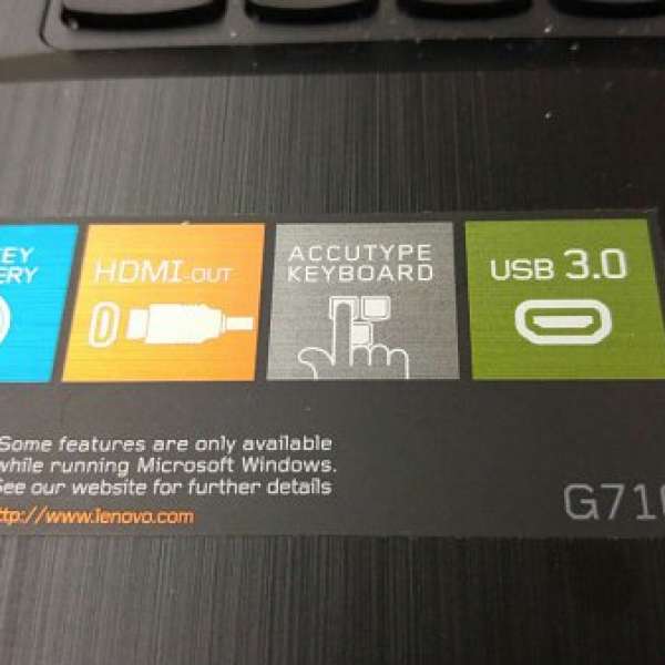 Lenovo notebook G710 - i5 4200M - 8GB Ram , 90% new