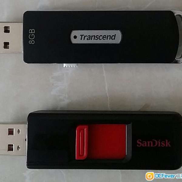 Transcend 8GB and SanDisk 16GB USB Flash