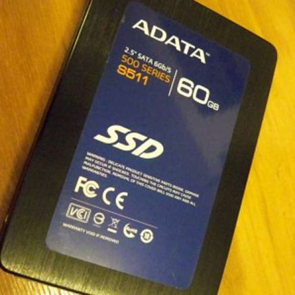 ADATA S511 60GB, 2.5" SATA 3 6Gb/s SSD