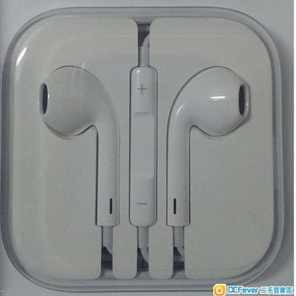 全新 原裝 Apple iPhone 6 6 s EarPods 耳機 配備 遙控 及 麥克風 (原裝正版)