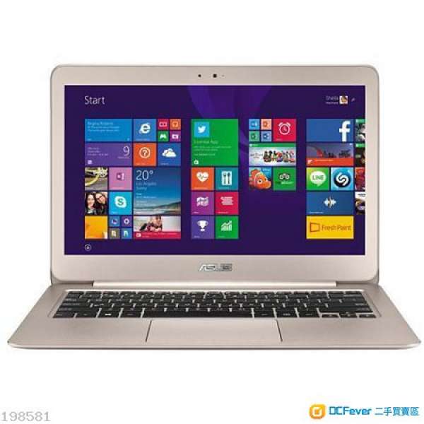 未開封 高配 纖薄 1.2kg ASUS ZenBook UX305 金色13.3 吋 香港有保 Ultrabook 8GB ...