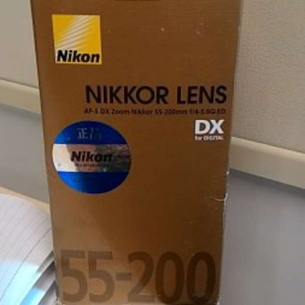 出售 100%全新 原裝 Nikon AF-S DX NIKKOR 55-200mm f/4-5.6G ED (NO VR)