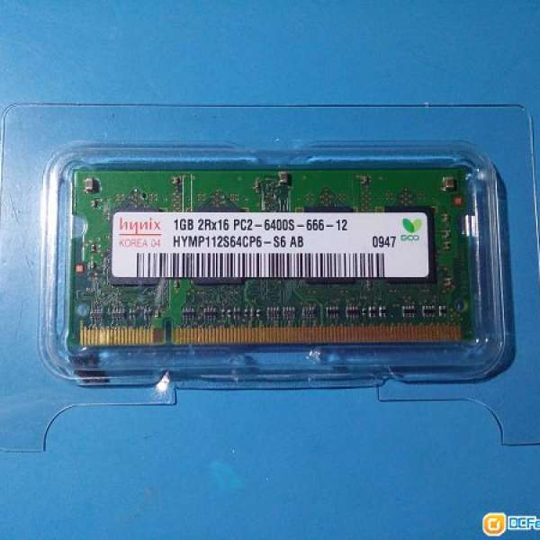 Hynix Notebook 1GB 800MHz DDR2 RAM 筆記本 記憶體 內存