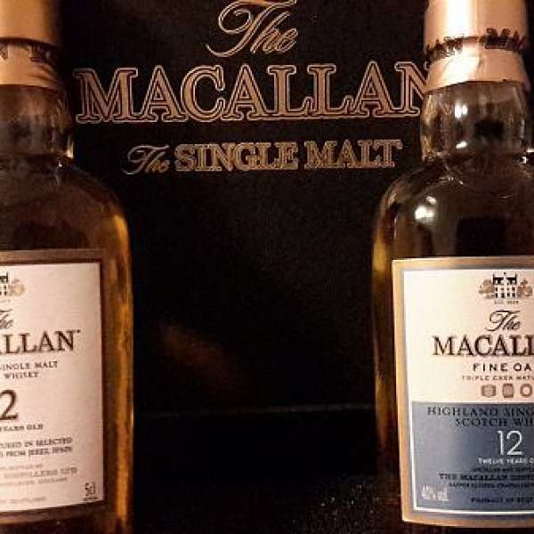 聖誕禮物首選 全新連盒 Macallan 1824 .Whisky 兩支 各 150 ml, good for Xmas party