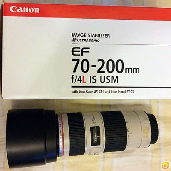 Canon 70-200mm f/4L IS [ 小小白 IS ] sswis 70-200 9成新 行貨