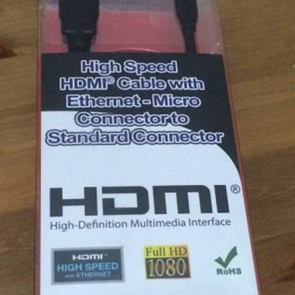 全新 1m Micro HDMI to HDMI 線