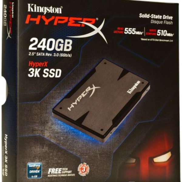 全新未拆 Kingston SSDNow Hyper X 240GB x 2 (SH103S3/240G)