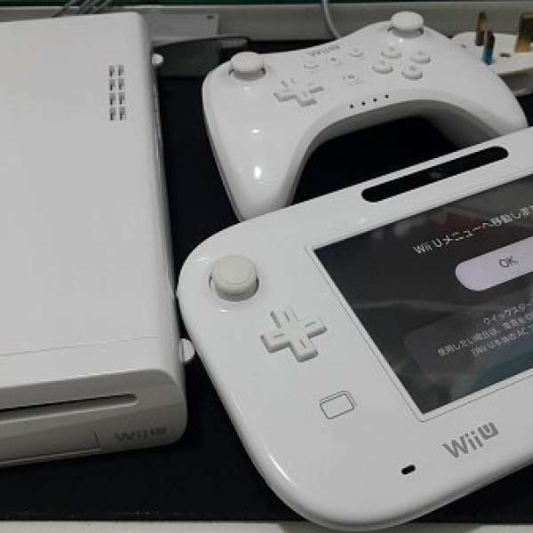 99新Wii U日版32GB連Mario kart 8+Controller Classic,另可加錢選擇典他遊戲