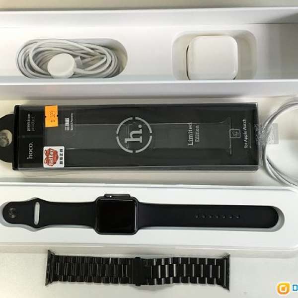 99%New 42mm Apple Watch 黑鋼 Sport Band