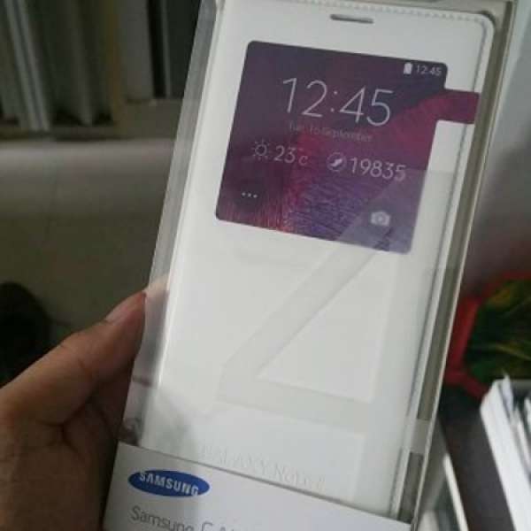 Samsung galaxy note4 原裝白色皮套