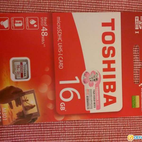 Toshiba MicroSD card 16GB (UHS-I)