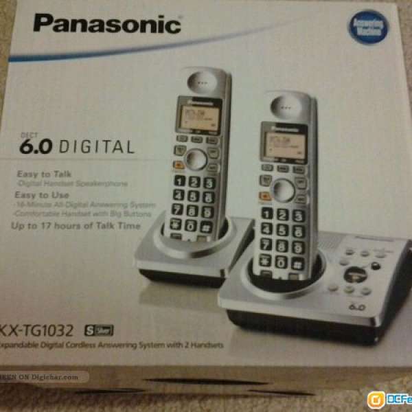 Panasonic Dect 6.0 電話錄音/ 室內無線電話 (子母機一套)