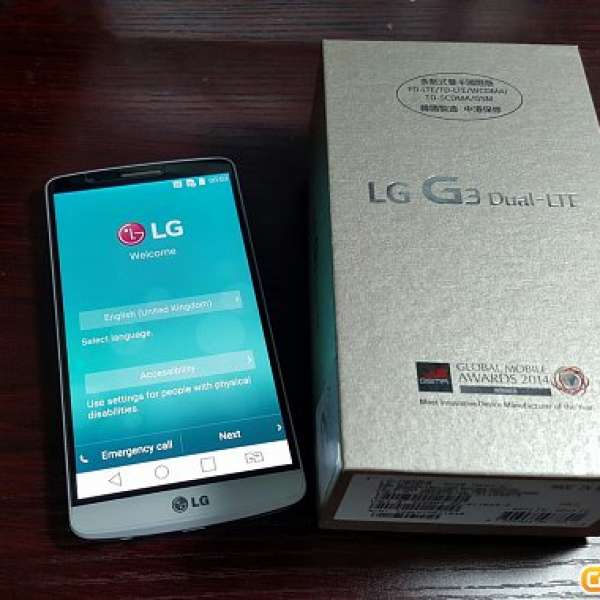 行貨 LG G3 DUAL-LTE D858HK 32GB 白色 雙卡雙待