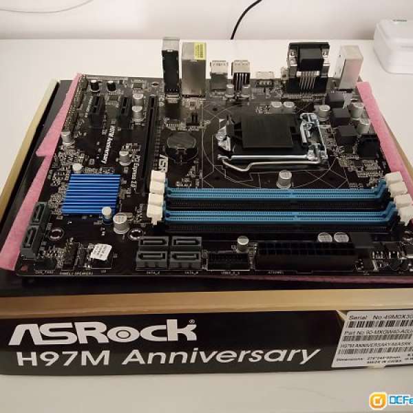 AsRock H97M Anniversary Socket 1150 主機板 99% New, Warranty until 2017