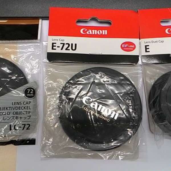 出售 100%全新 原裝 Nikon LC-72 Snap-on  / Canon E-72U / Mount Cap E Lens Cap