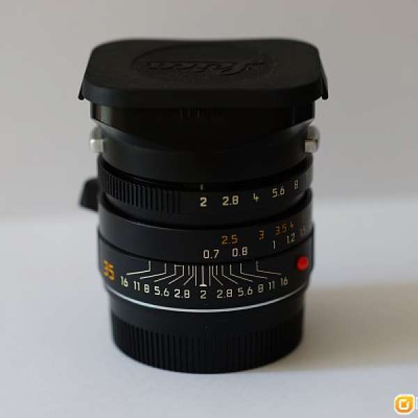 Leica Summicron 35mm F2 German ASPH with hood '' Mint Condition ''