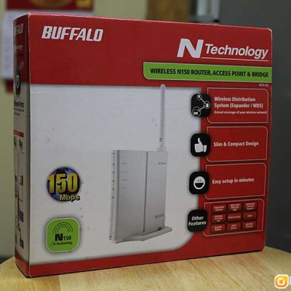 BUFFALO AirStation WCR-GN N150 Wireless Router已改DD-WRT系統