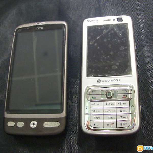 舊智能機兩部　HTC Desire　NOKIA N73