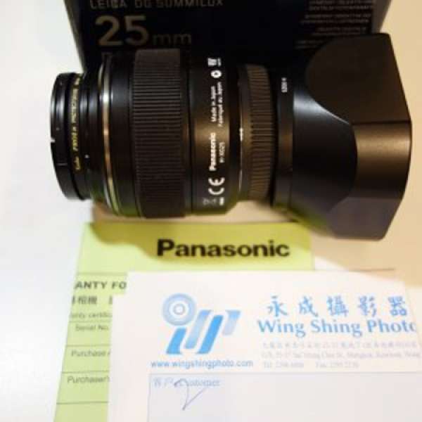 Panasonic LEICA DG SUMMILUX 25mm F1.4 ASPH (合Olympus M43)