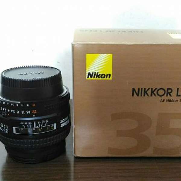 AF Nikkor Nikon 定焦鏡頭 35mm f/2D 日本制 (包filter)