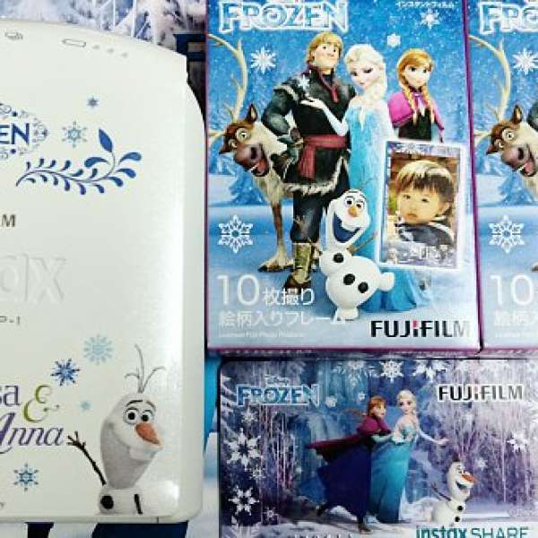 Fujifilm instax share sp-1 Frozen set 富士無線相片打印機套裝 魔雪奇緣