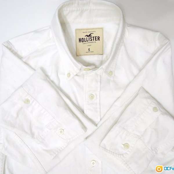 Hollister 白色厚綿質裇衫S碼