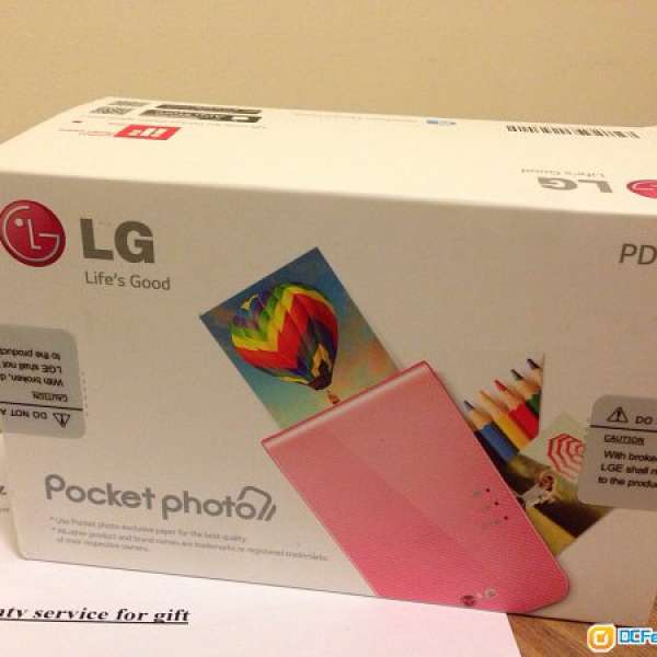 LG PD239 Popo Pocket Photo Printer 無線 相片 打印機 白色 100% 全新