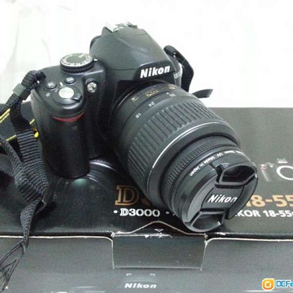 Nikon D3000 + 18-55 VR Kit Set - 90%新 所有包裝配件齊全