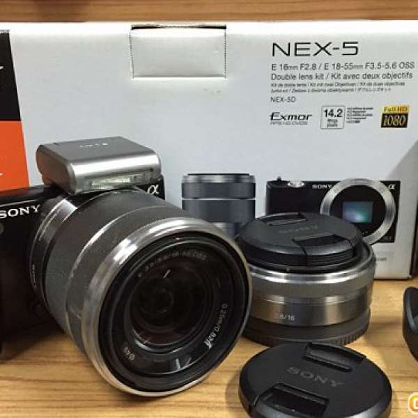 Sony Nex 5 + 18-55mm + 16mm Double lens Kit