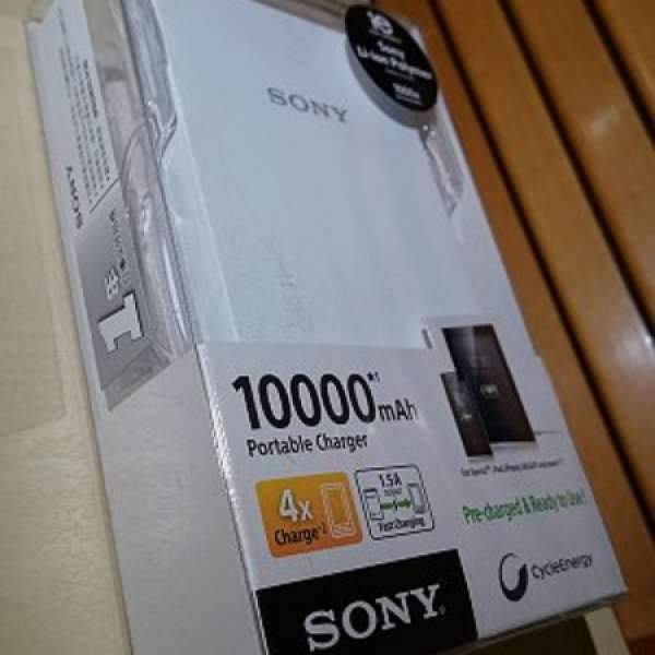 Sony 全新 CP-V10 白色 10000mAh 便攜充電 尿袋 奶媽