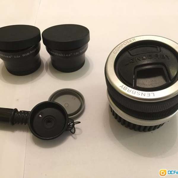 NEX NEX-7 lens套裝，18-55/3.5-5.6，EOS&NEX adaptor，EF50/1.8II,Lensbaby