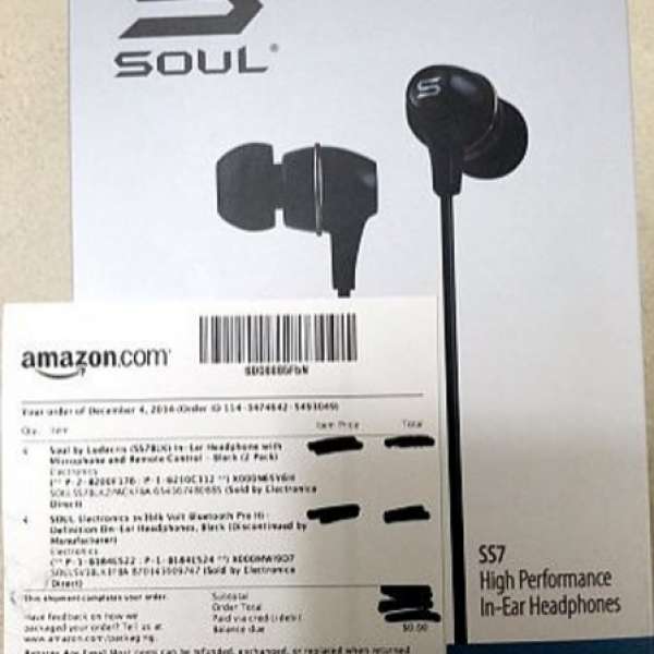 100% 美國入口 SOUL by Ludacris SS7BLK 高清HIFI 隔音 線控 耳機 通用  特價