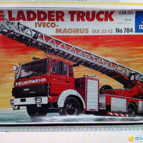 ITALERI Fire Ladder Truck 1/24 Model Kit