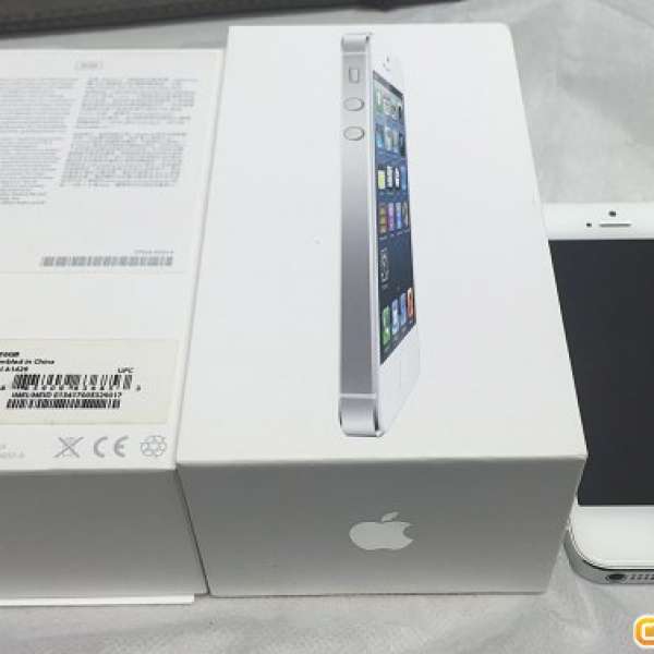 iPhone 5 白色ZP機香港行貨九成新有盒
