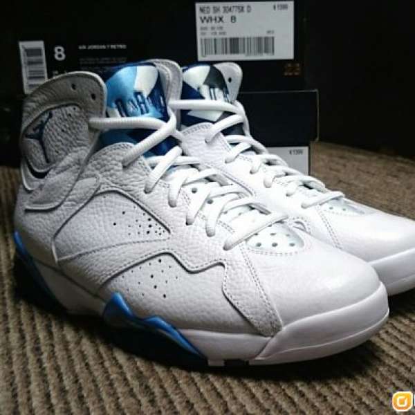 US 8.5  AJ7 Air Jordan 7 Retro「French Blue」(全新,有單)