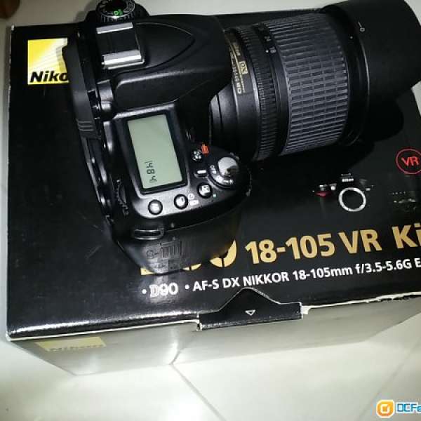 95% New Nikon D90 18~105mm VR KitSet有盒全齊